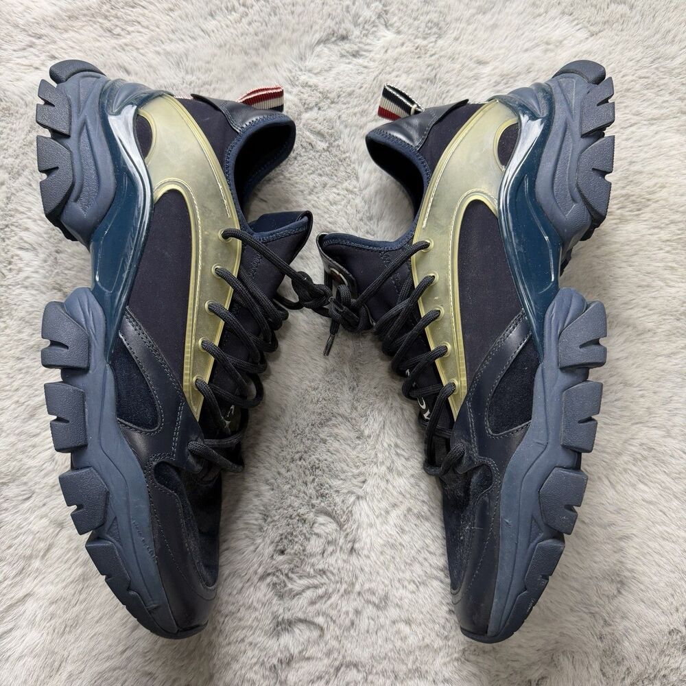 Moncler 'Trevor' Sneakers Blue Mens Size 45 US 11 Authentic Shoes